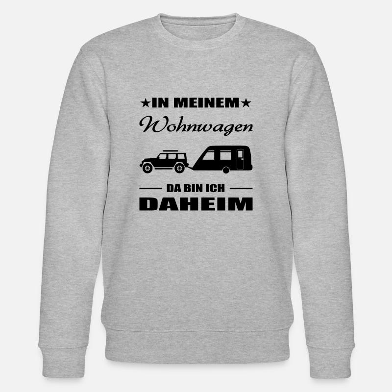 Camping - Stanley/Stella Unisex Bio-Sweatshirt CHANGER  - Grau meliert