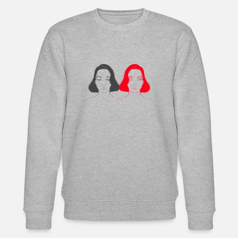 Augenblick - Stanley/Stella Unisex Bio-Sweatshirt CHANGER  - Grau meliert