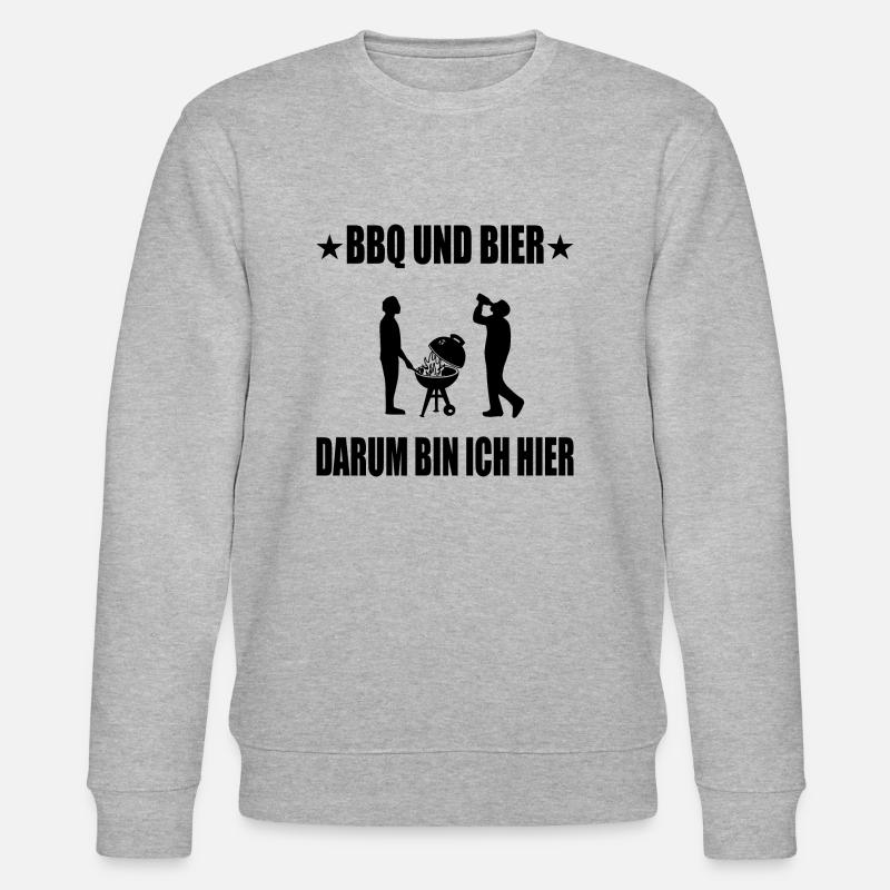 BBQ - Stanley/Stella Unisex Bio-Sweatshirt CHANGER  - Grau meliert