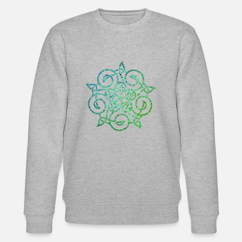 Celtic knot 20 e 5 - Stanley/Stella CHANGER Unisex Organic Sweatshirt - heather grey
