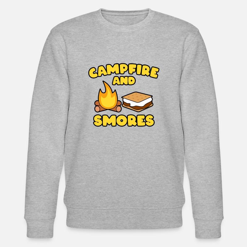 CAMPFIRE & SMORES - Stanley/Stella CHANGER Unisex Organic Sweatshirt - heather grey