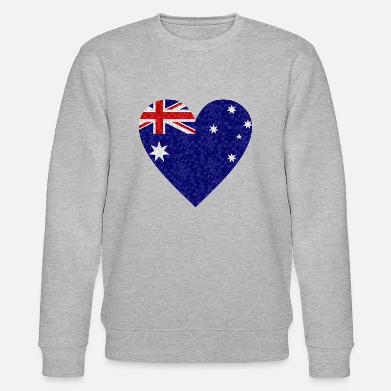 Drapeau australien - Sweat bio CHANGER Stanley/Stella Unisexe - gris chiné
