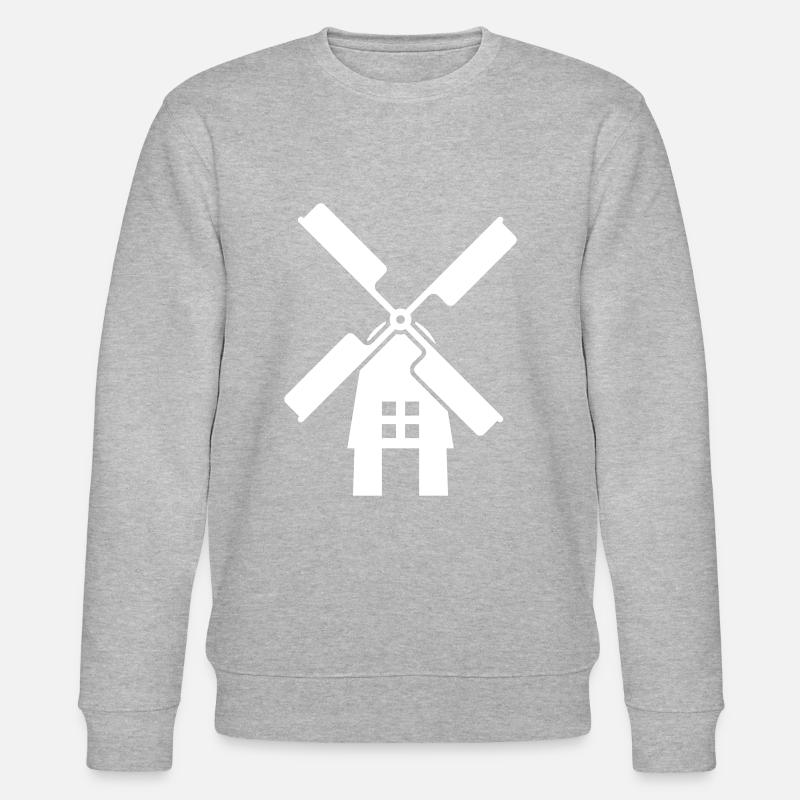 Windmühle Ivon Silhouette - Stanley/Stella Unisex Bio-Sweatshirt CHANGER  - Grau meliert