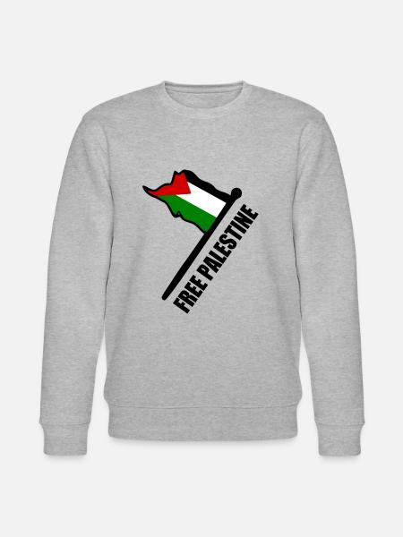 Free palestine - Stanley/Stella CHANGER Unisex Organic Sweatshirt - heather grey