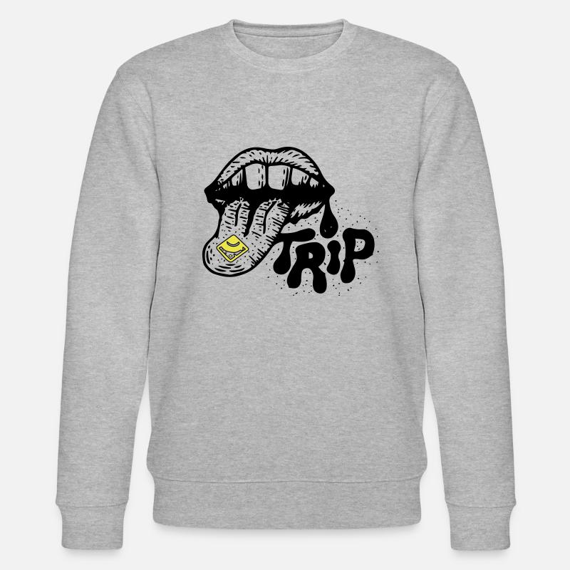 Ecstasy Trip - Stanley/Stella Unisex Bio-Sweatshirt CHANGER  - Grau meliert