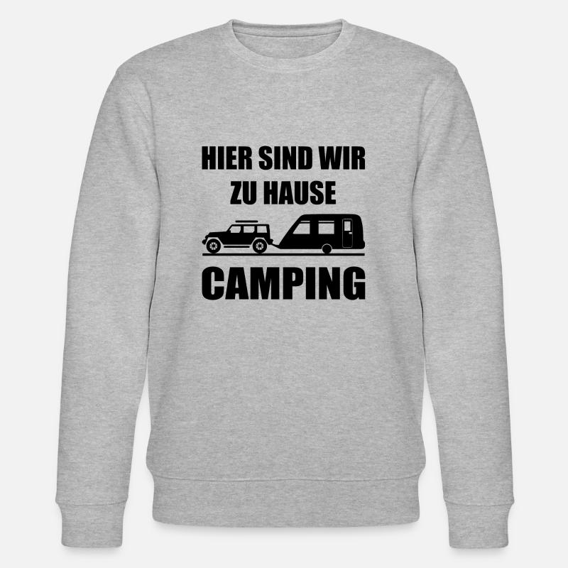 camping - Stanley/Stella Unisex Bio-Sweatshirt CHANGER  - Grau meliert