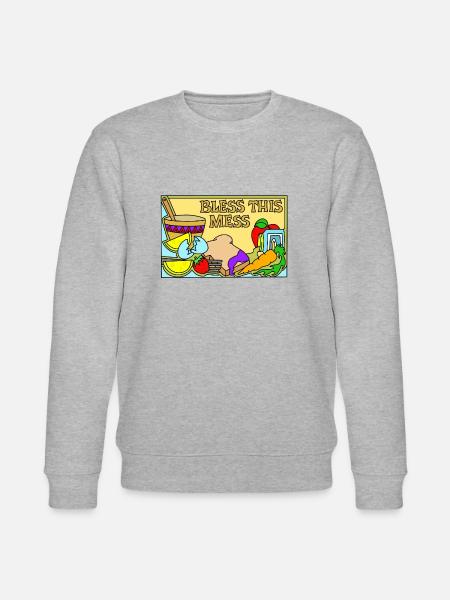 Food - mess kitchen :) - Stanley/Stella CHANGER Unisex Organic Sweatshirt - heather grey