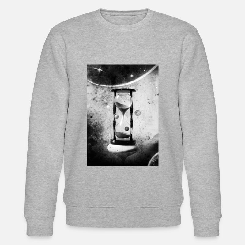 Kosmische Sanduhr - Stanley/Stella Unisex Bio-Sweatshirt CHANGER  - Grau meliert