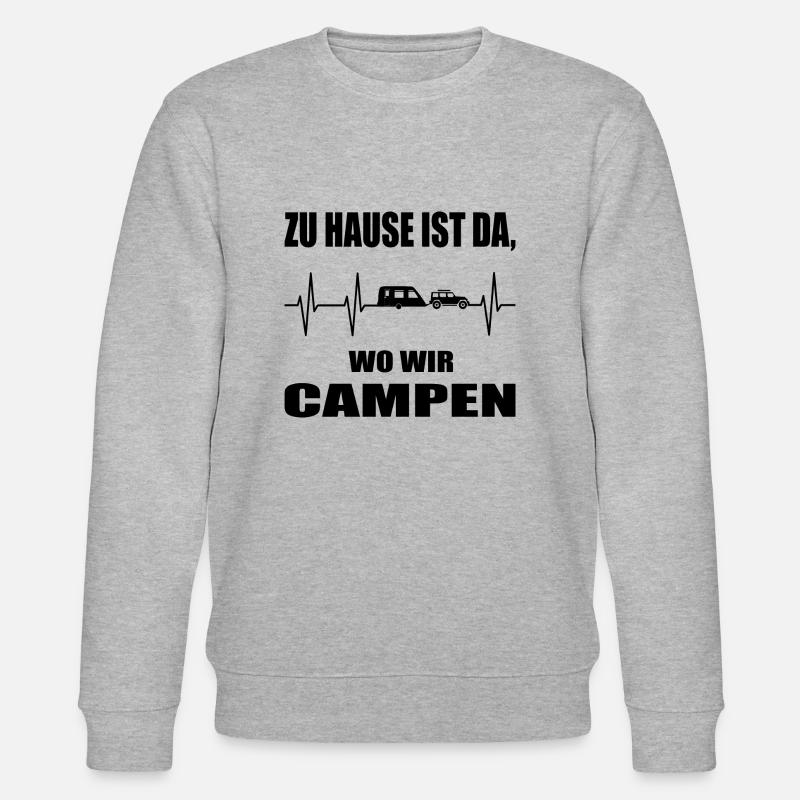 camping - Stanley/Stella Unisex Bio-Sweatshirt CHANGER - Grau meliert