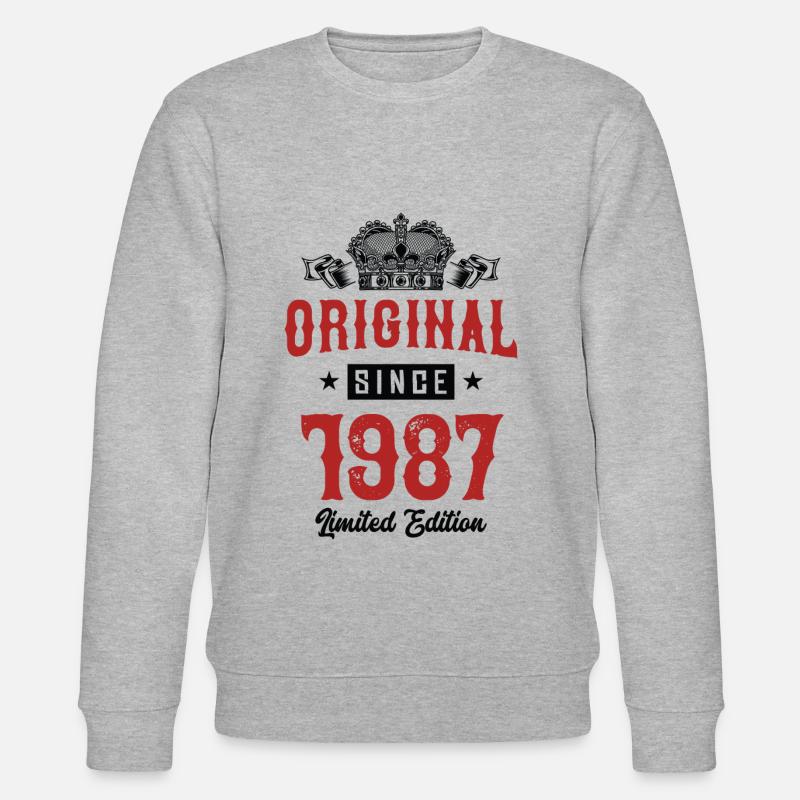 1987 limited edition - Stanley/Stella Unisex Bio-Sweatshirt CHANGER  - Grau meliert