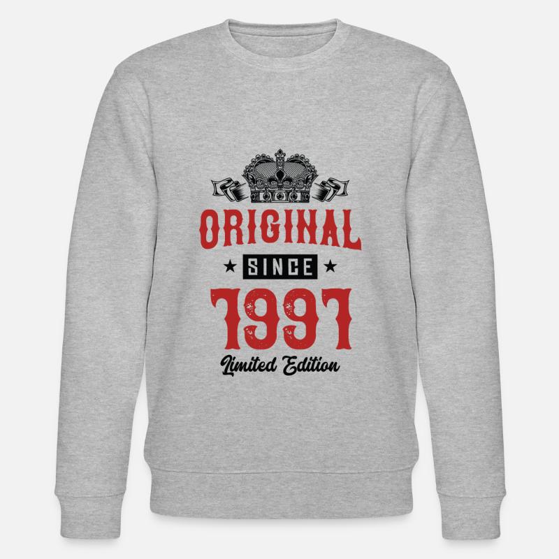 1991 Édition limitée - Sweat bio CHANGER Stanley/Stella Unisexe - gris chiné