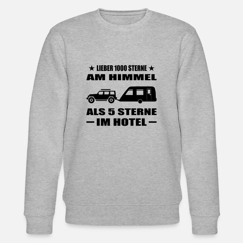 Camping - Stanley/Stella Unisex Bio-Sweatshirt CHANGER  - Grau meliert