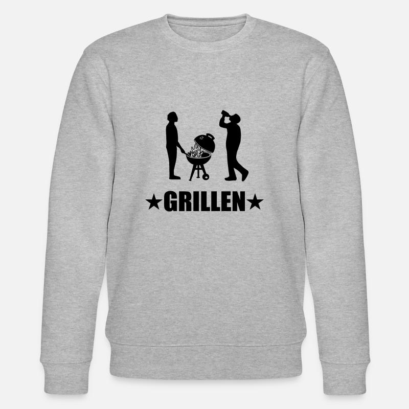 BBQ - Stanley/Stella Unisex Bio-Sweatshirt CHANGER  - Grau meliert