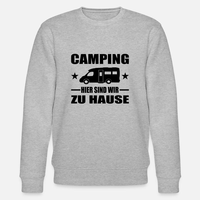 Camping - Stanley/Stella Unisex Bio-Sweatshirt CHANGER  - Grau meliert