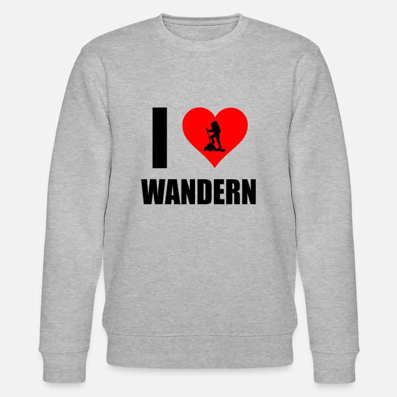 Wandern - Stanley/Stella Unisex Bio-Sweatshirt CHANGER - Grau meliert