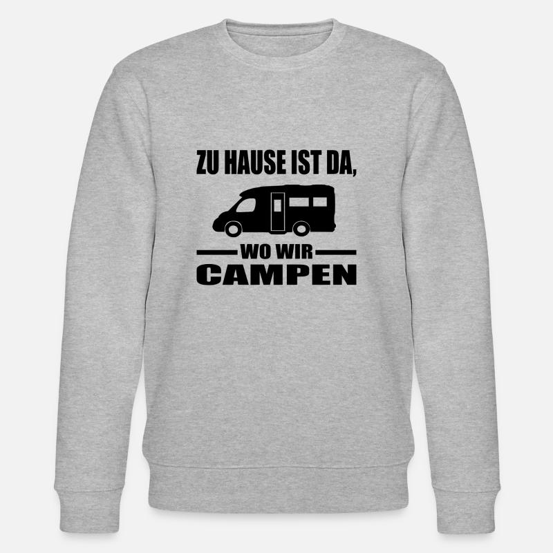 Camping - Stanley/Stella Unisex Bio-Sweatshirt CHANGER  - Grau meliert