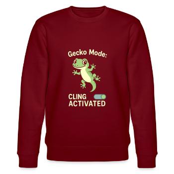 Gecko Lustiger Spruch - mode gecko activé - Sweat bio CHANGER Stanley/Stella Unisexe - bordeaux - Devant - Nik (191cm) & Marisol (170cm)