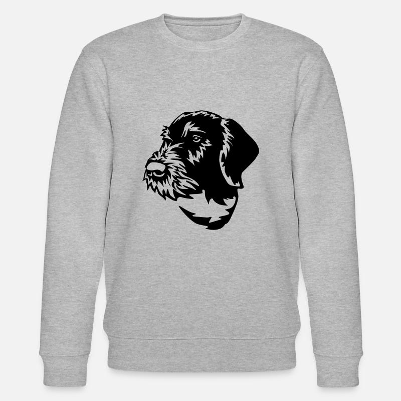 German Wirehaired Pointer - Stanley/Stella CHANGER Unisex Organic Sweatshirt - heather grey