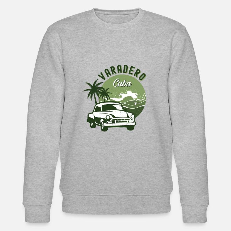 Plage de Varadero - Sweat bio CHANGER Stanley/Stella Unisexe - gris chiné