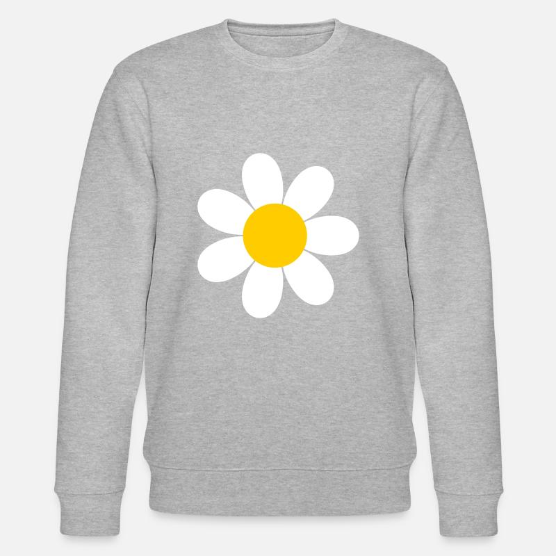 Gänseblümchen Blume - Stanley/Stella Unisex Bio-Sweatshirt CHANGER  - Grau meliert