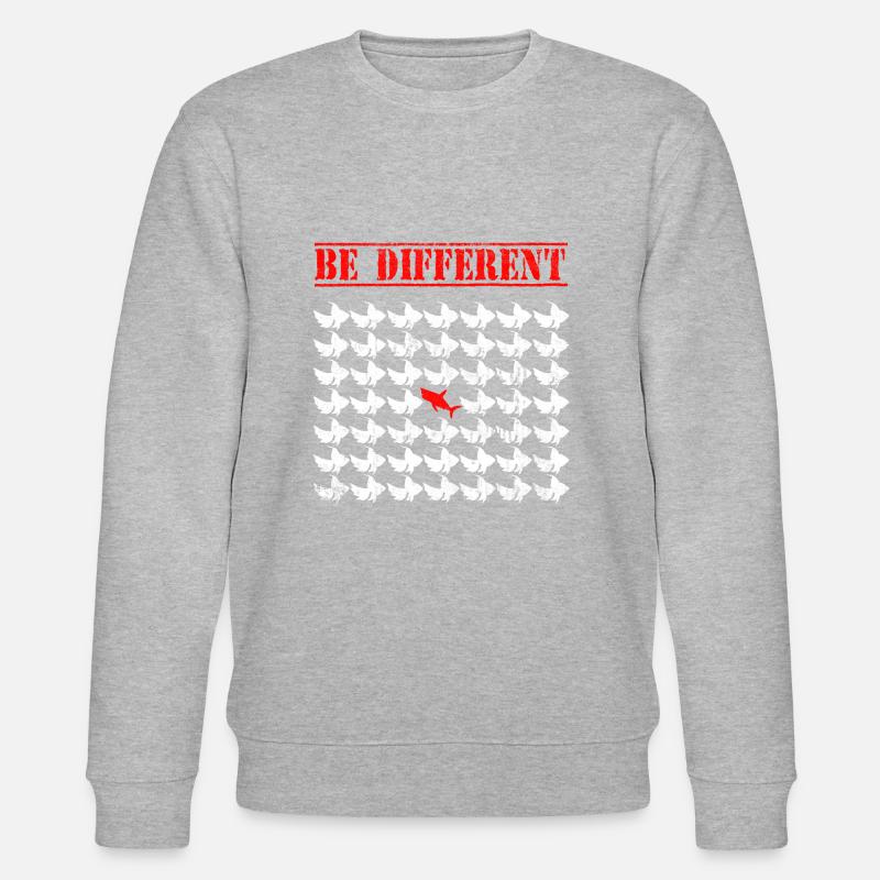 Soyez différent / Sei anders TShirt - Sweat bio CHANGER Stanley/Stella Unisexe - gris chiné