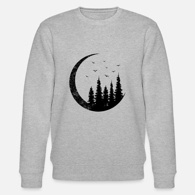Landschaft Halbmond - Stanley/Stella Unisex Bio-Sweatshirt CHANGER - Grau meliert