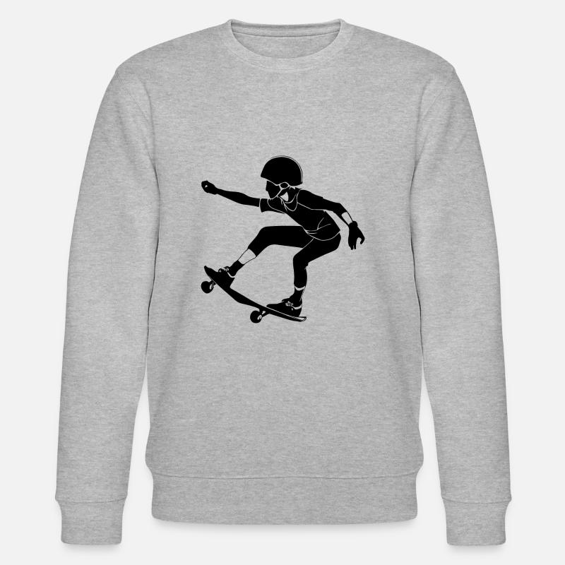 skateboard - Stanley/Stella Unisex Bio-Sweatshirt CHANGER  - Grau meliert