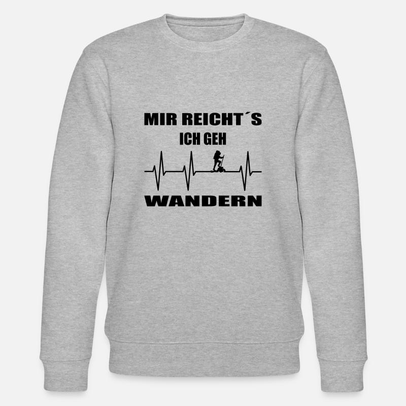 Wandern - Stanley/Stella Unisex Bio-Sweatshirt CHANGER  - Grau meliert