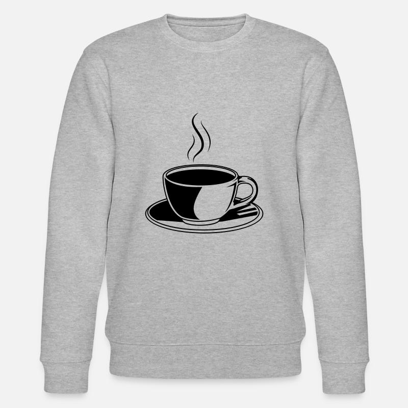 Icône de tasse à café - Sweat bio CHANGER Stanley/Stella Unisexe - gris chiné