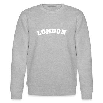 LONDON - Sweat bio CHANGER Stanley/Stella Unisexe - gris chiné - Devant - Nik (191cm) & Marisol (170cm)