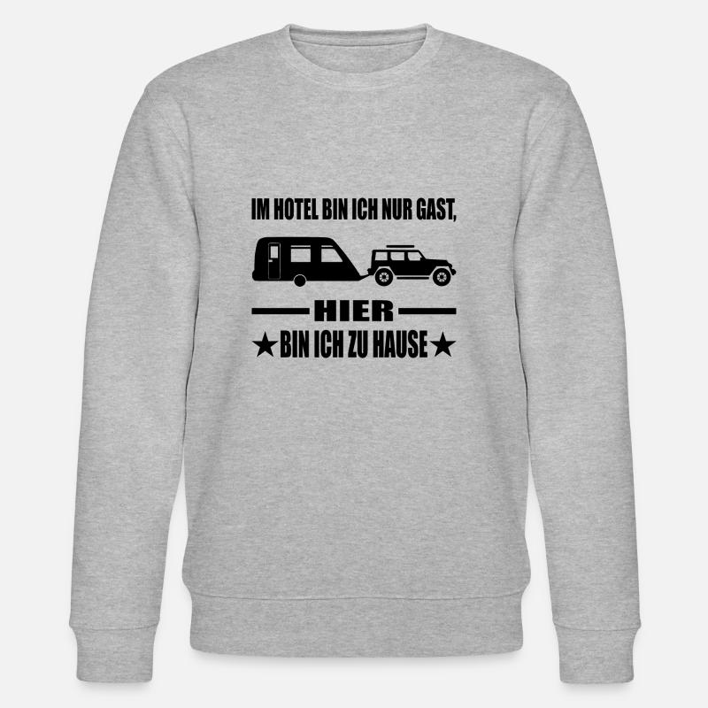 Camping - Stanley/Stella Unisex Bio-Sweatshirt CHANGER  - Grau meliert