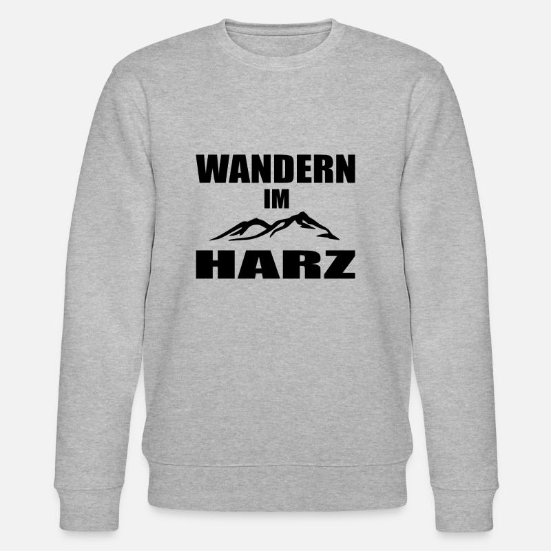 Wandern - Stanley/Stella Unisex Bio-Sweatshirt CHANGER  - Grau meliert