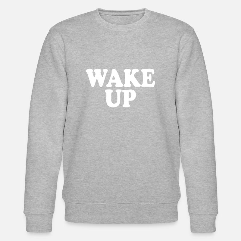 Wake up - Stanley/Stella Unisex Bio-Sweatshirt CHANGER - Grau meliert