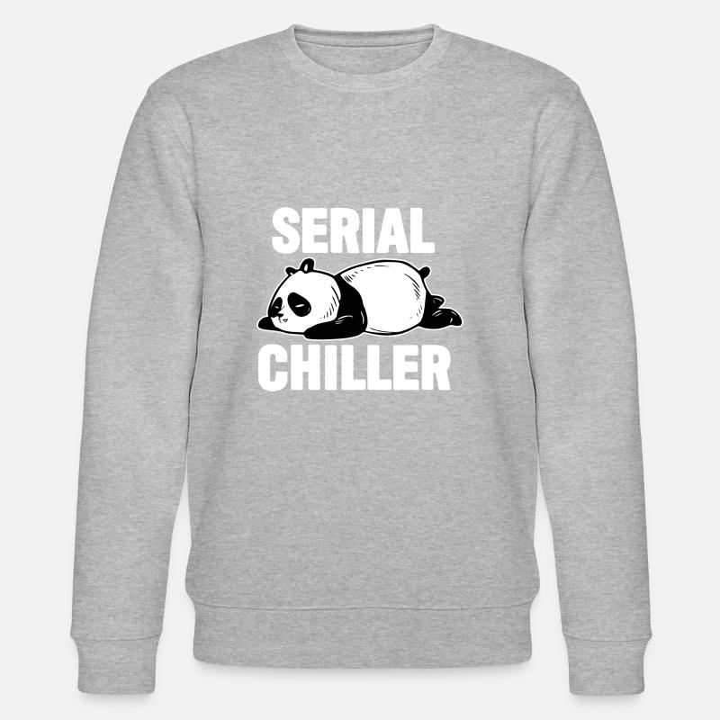 Panda Funny - Refroidisseur en série - Sweat bio CHANGER Stanley/Stella Unisexe - gris chiné