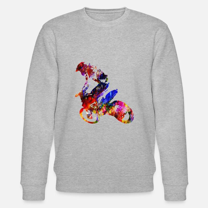 Cross 5 - Stanley/Stella Unisex Bio-Sweatshirt CHANGER  - Grau meliert