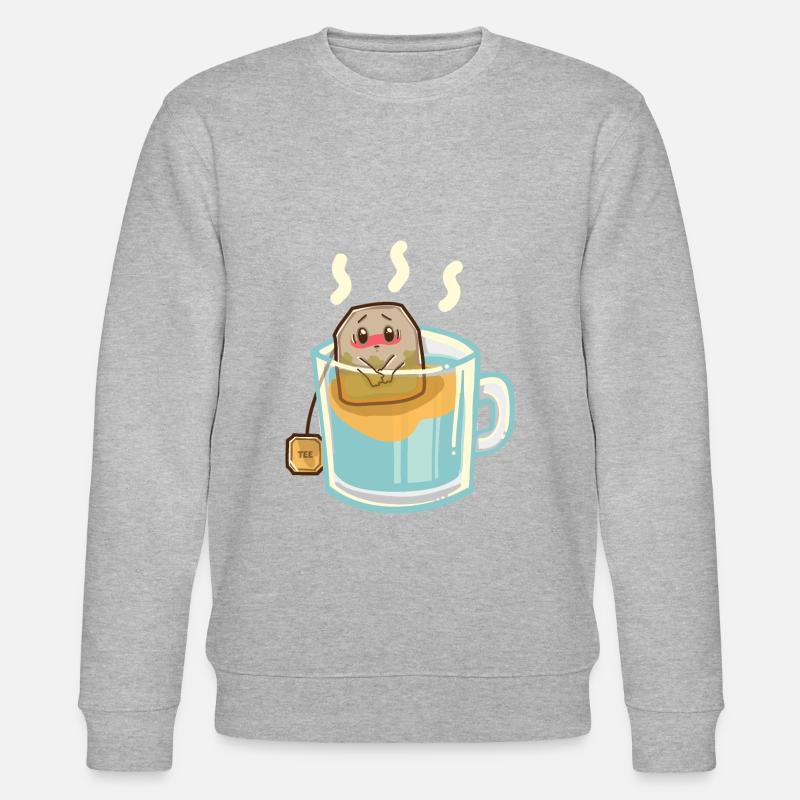Beschämter Teebeutel - Stanley/Stella Unisex Bio-Sweatshirt CHANGER  - Grau meliert
