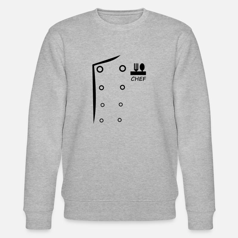 Chefkoch, Chef, Koch - Stanley/Stella Unisex Bio-Sweatshirt CHANGER  - Grau meliert