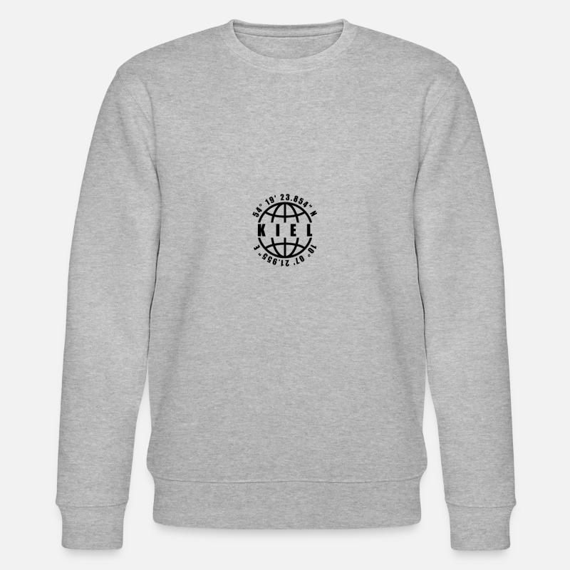 Kiel coordonne le globe - Sweat bio CHANGER Stanley/Stella Unisexe - gris chiné
