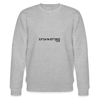 Empty coordinates - Stanley/Stella CHANGER Unisex Organic Sweatshirt - heather grey - Front - Nik (191cm) & Marisol (170cm)