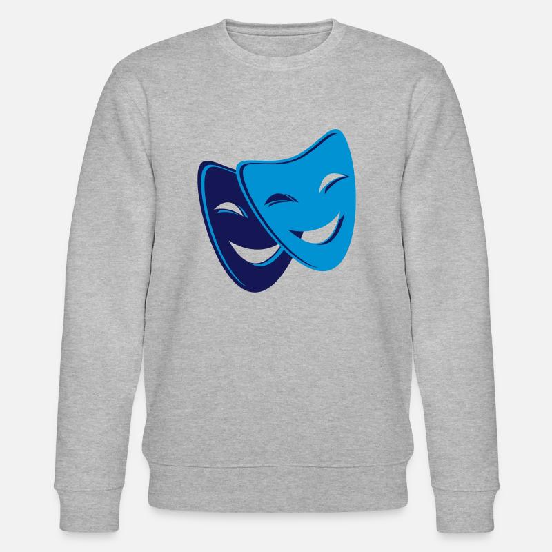 165_masken_2 - Stanley/Stella Unisex Bio-Sweatshirt CHANGER  - Grau meliert