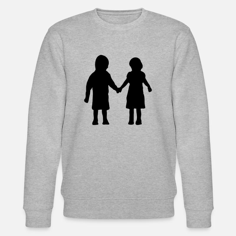 Kids holding hands - Sweat bio CHANGER Stanley/Stella Unisexe - gris chiné