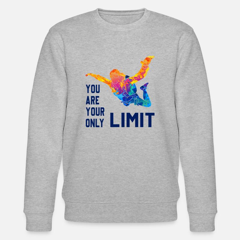 Skydive parachutiste Skydiver Chute libre - Sweat bio CHANGER Stanley/Stella Unisexe - gris chiné