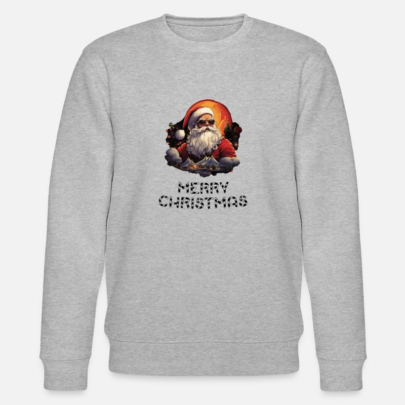 Père Noël - Marry Christmas - Sweat bio CHANGER Stanley/Stella Unisexe - gris chiné