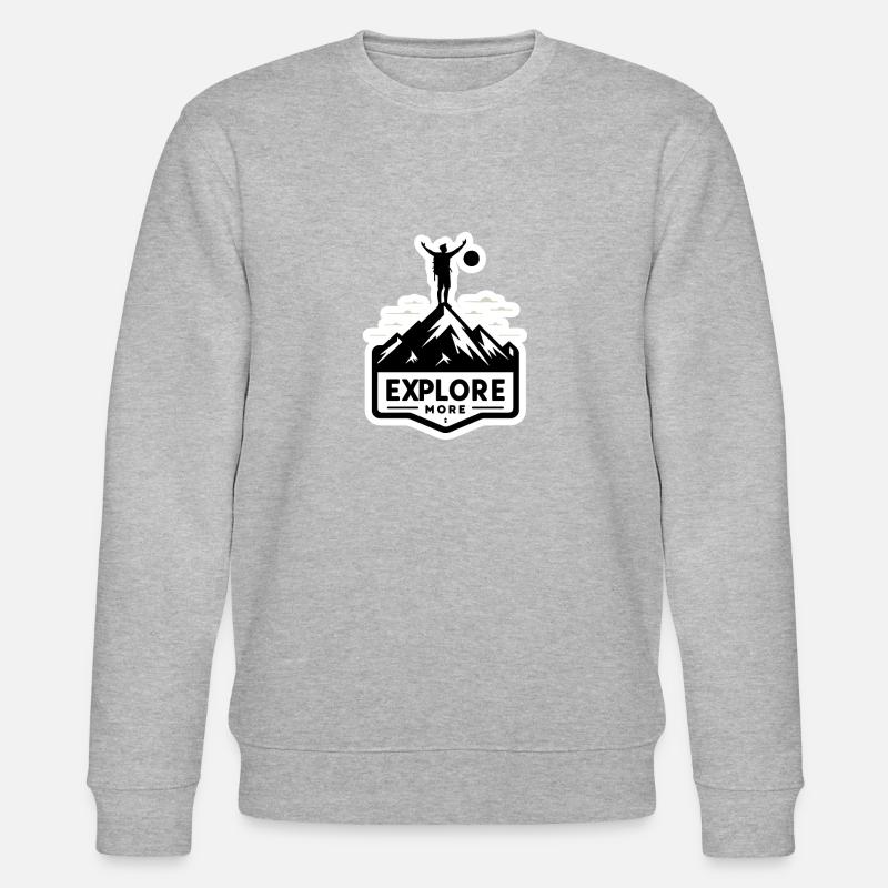 Explore more - Wanderer - Stanley/Stella CHANGER Unisex Organic Sweatshirt - heather grey