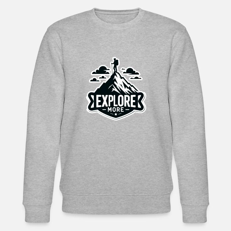 Explore more - Wanderer - Stanley/Stella Unisex Bio-Sweatshirt CHANGER  - Grau meliert