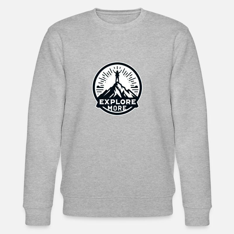 Explore more - Wanderer - Stanley/Stella Unisex Bio-Sweatshirt CHANGER  - Grau meliert