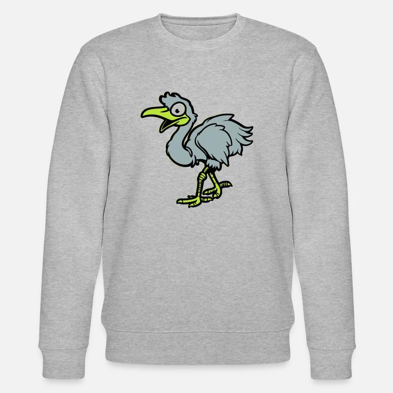 strauß comic - Stanley/Stella Unisex Bio-Sweatshirt CHANGER  - Grau meliert
