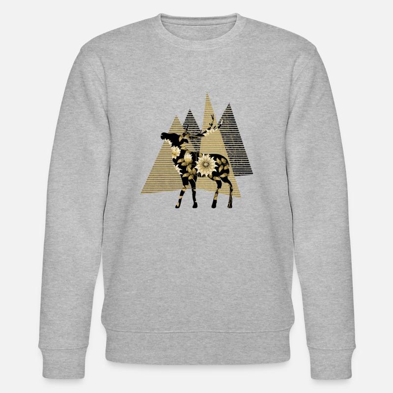 Hirsch - Stanley/Stella Unisex Bio-Sweatshirt CHANGER  - Grau meliert