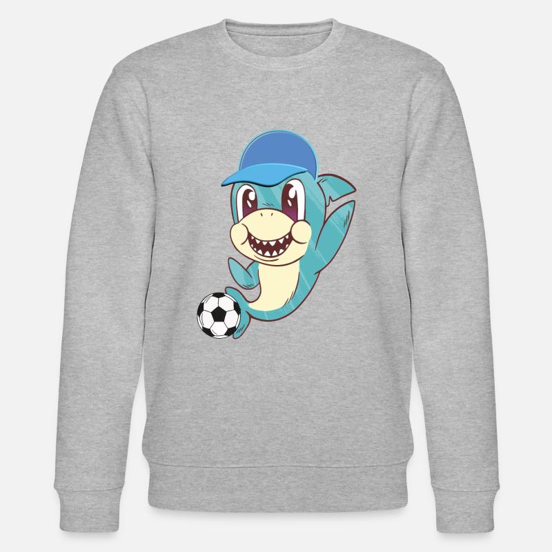Sharki cap - Stanley/Stella Unisex Bio-Sweatshirt CHANGER  - Grau meliert