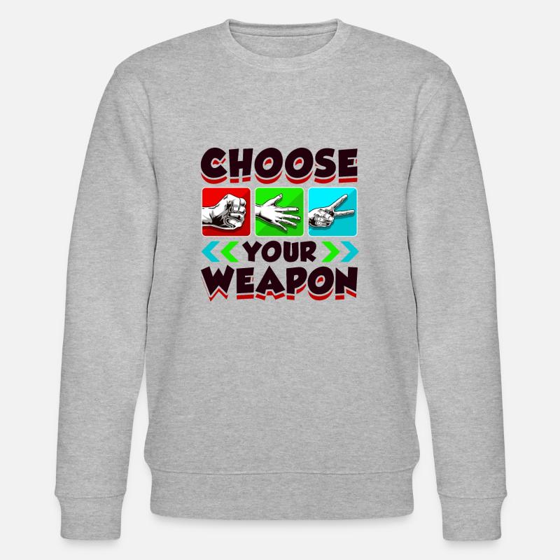 Ciseaux Papier de pierre - Sweat bio CHANGER Stanley/Stella Unisexe - gris chiné